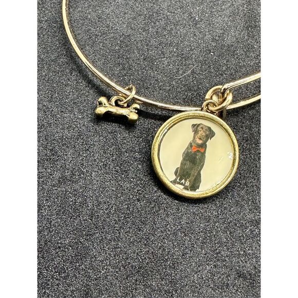 VINTAGE Beautiful LAB Bangle Bracelet,,Photo Snap Charm Of LAB,WITH  "I Love My - Picture 4 of 7